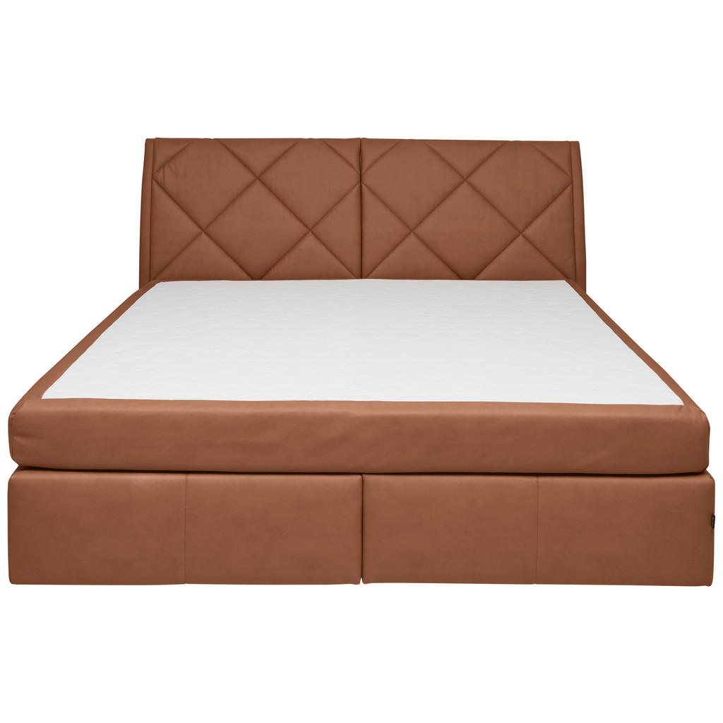 Thumbnail - Dieter Knoll Boxspringbett, Braun, Textil, H2, 7-Zonen, Höhe ca. 30 cm, 180x200 cm, Über- und Sondergrößen erhältlich, M...
