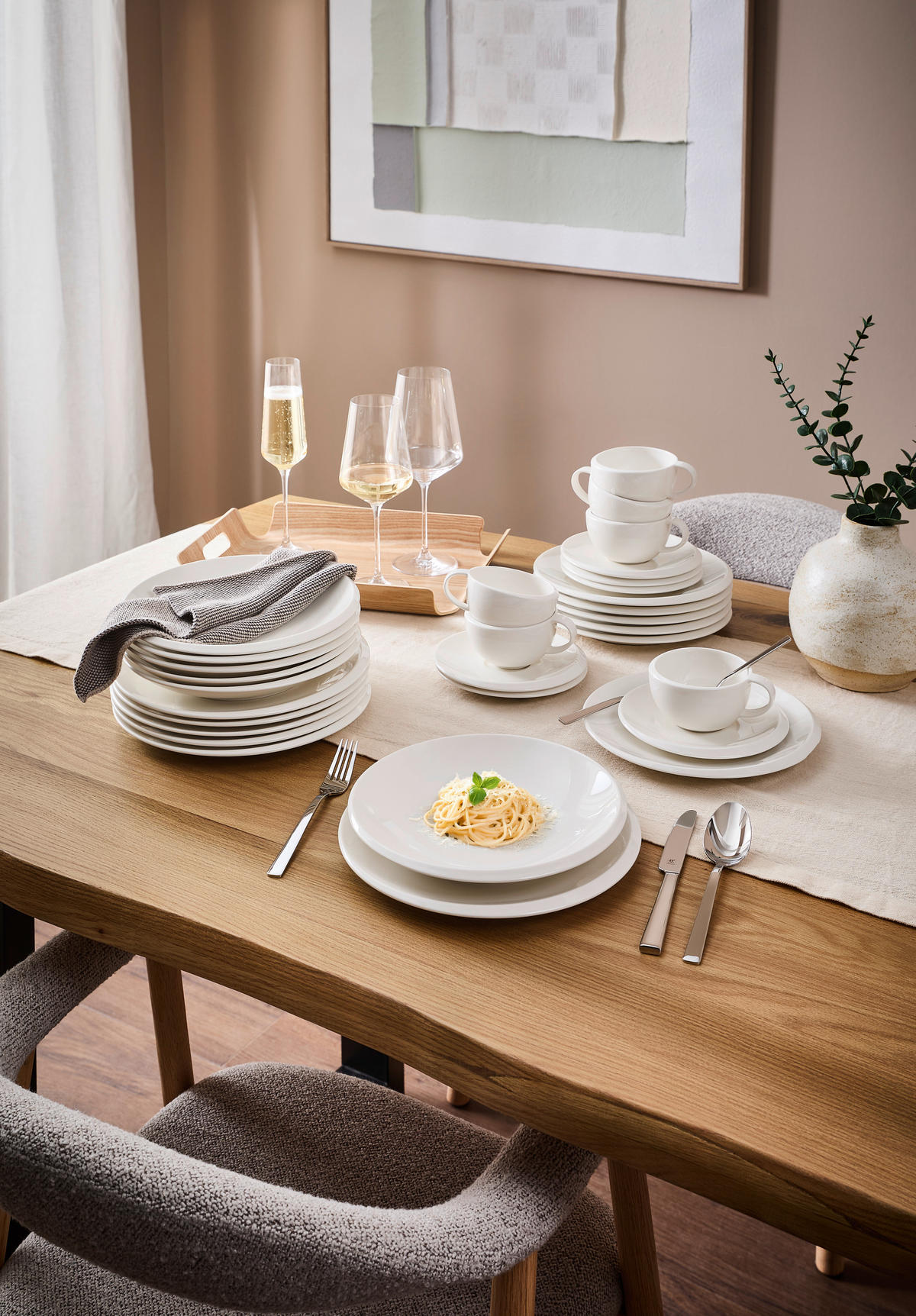 ASZTALI ÉTKÉSZLET 12 részes  - fehér, Konventionell, kerámia - Villeroy & Boch