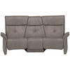 TRAPEZSOFA in Echtleder Graubraun  - Graubraun/Naturfarben, KONVENTIONELL, Leder/Holz (208/103/105cm) - Himolla Komfortklass