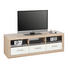 TV DÍL, bílá, Sonoma dub - bílá/barvy stříbra, Design, kompozitní dřevo/umělá hmota (147/49/45cm) - Boxxx TV DÍL, bílá, Sonoma dub - bílá/barvy stříbra, Design, kompozitní dřevo/umělá hmota (147/49/45cm) - Boxxx