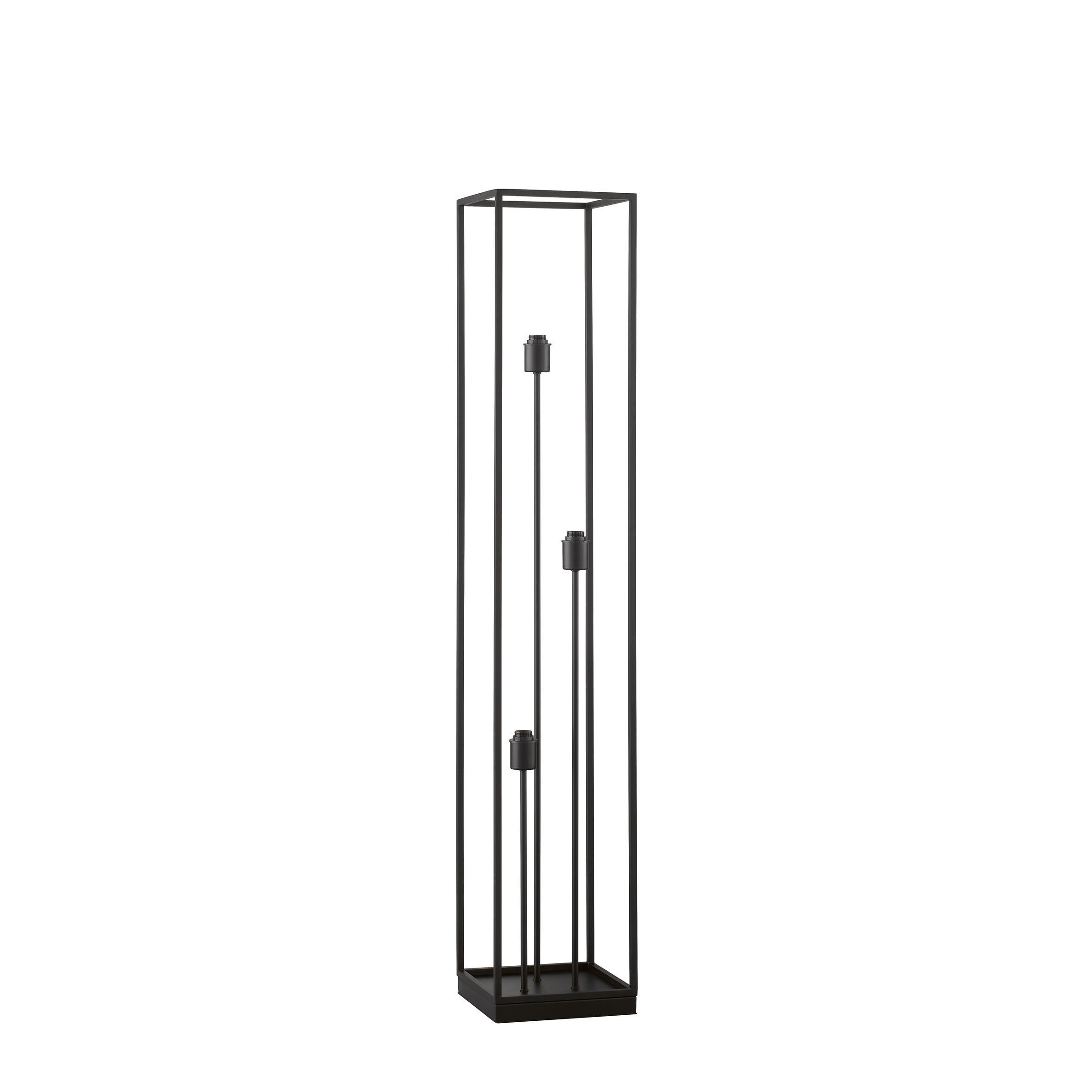 STEHLEUCHTE - Schwarz, Basics, Metall (22/22/122,50cm) - Fischer & Honsel