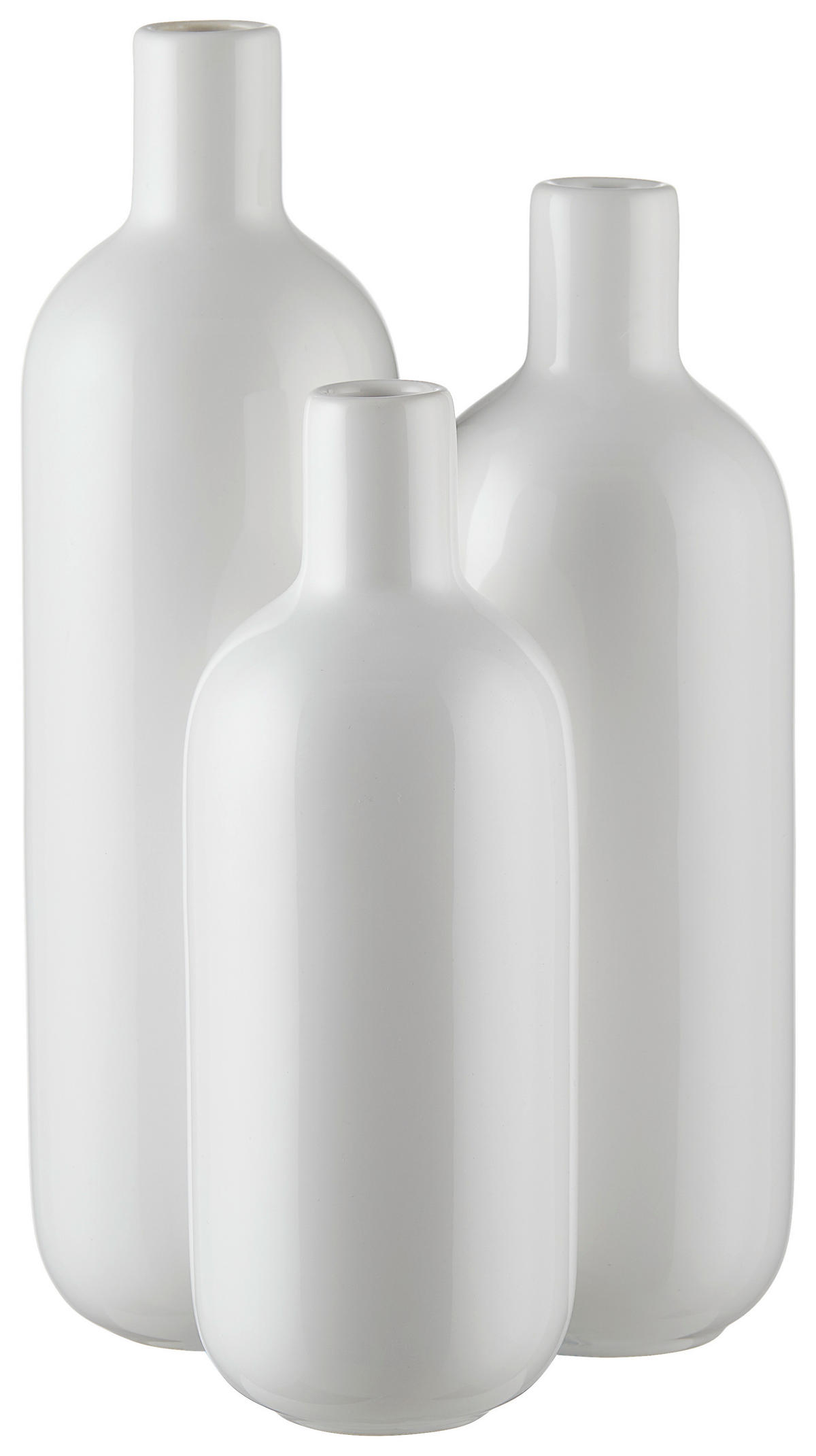 VASE 29 cm  - Weiß, LIFESTYLE, Keramik (16/29cm) - Ambia Home