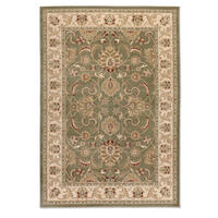 VINTAGE-TEPPICH 160/235 cm Herat Creme, Olivgrün  - Creme/Olivgrün, Basics, Kunststoff/Textil (160/235cm)