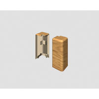 AUßENECKE - Eichefarben/Braun, KONVENTIONELL, Kunststoff (1.6/0.7/5.9cm) - Egger Holzwerkstoffe
