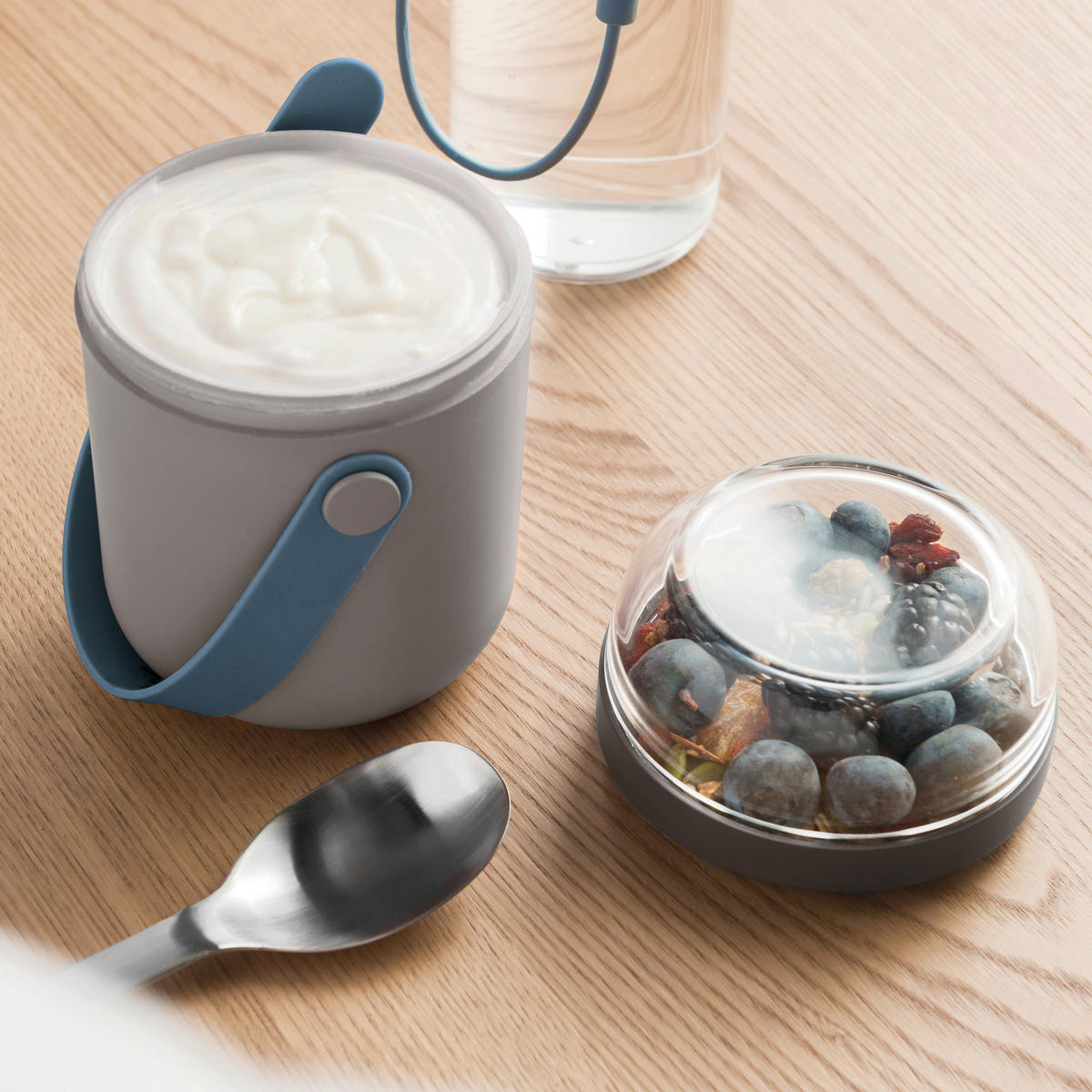 JAUSENBOX LEO  - Grau, Basics, Kunststoff (9.5/9.5/15.5cm) - BergHOFF