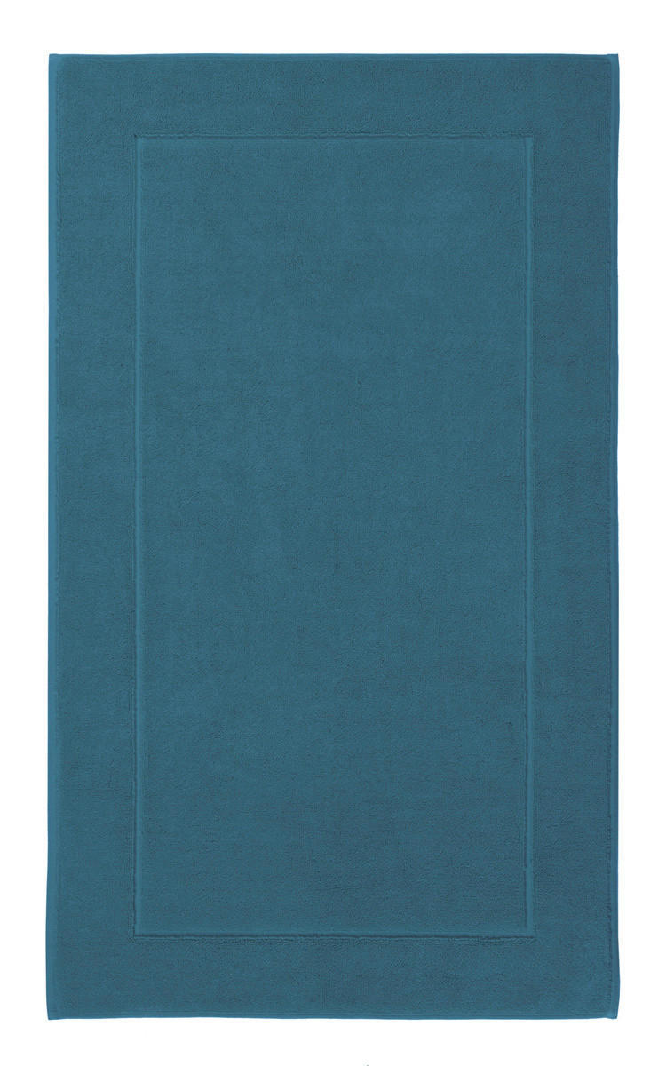BADEMATTE London Petrol 70/120 cm  - Petrol, Basics, Kunststoff/Textil (70/120cm) - Aquanova