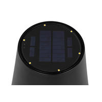 SOLARLEUCHTE  - Schwarz, Design, Kunststoff/Metall (28/149cm) - Ambia Garden