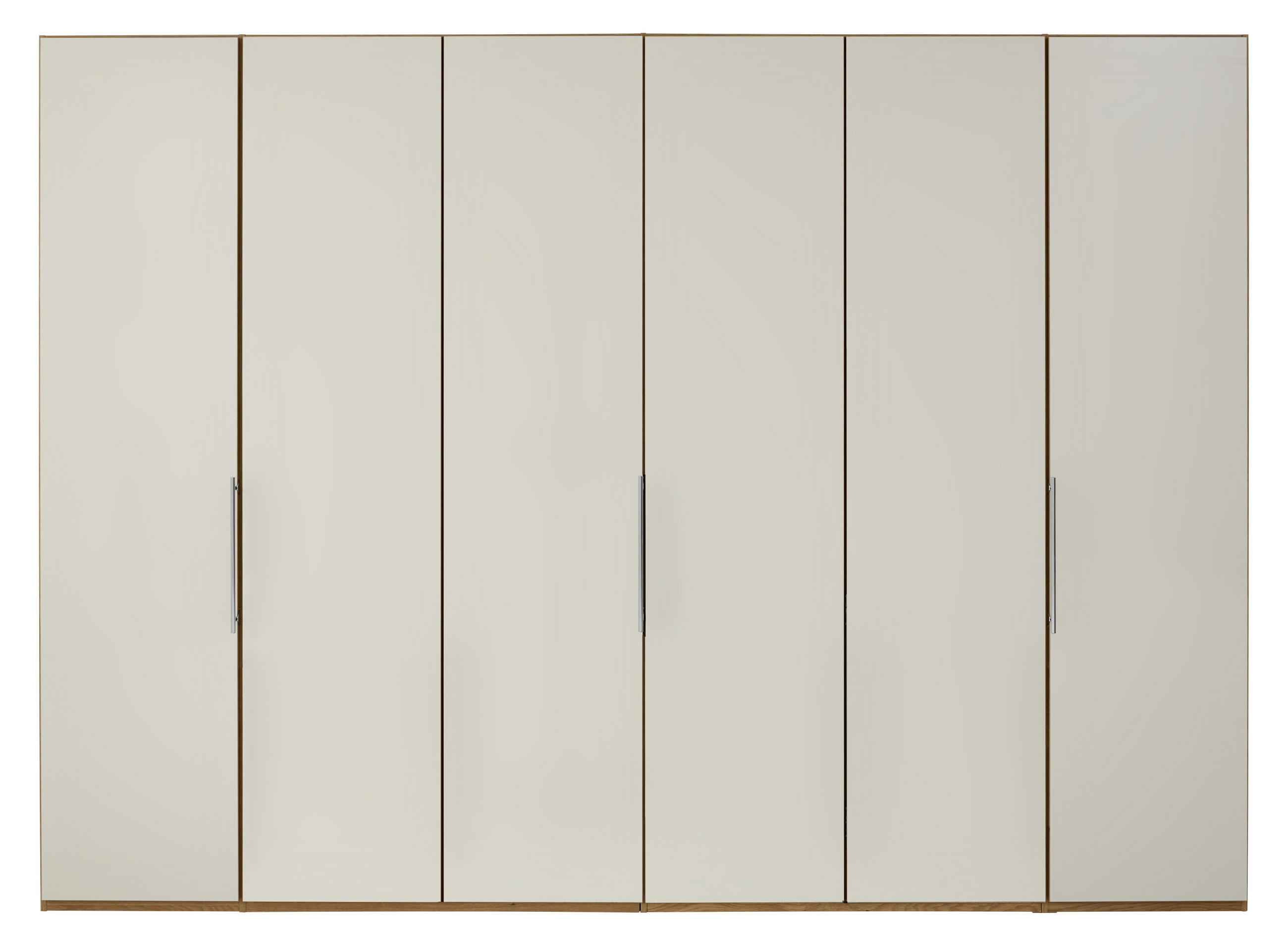 FALTTÜRENSCHRANK in Eichefarben, Champagner - Chromfarben/Champagner, Konventionell, Glas/Holz (300/216/58cm) - Dieter Knoll
