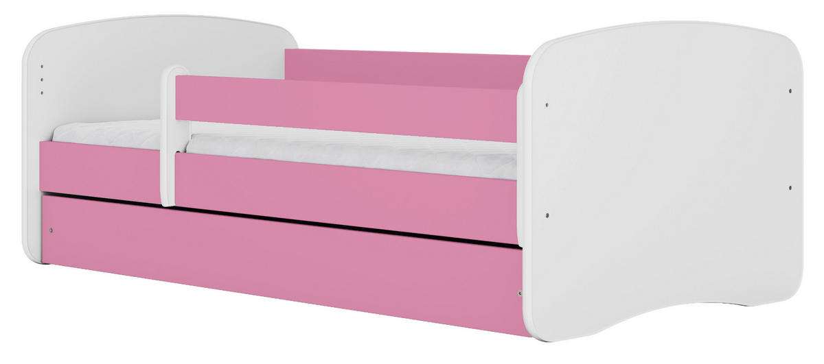 KINDER-/JUNIORBETT - Pink/Birkefarben, MODERN, Holz/Holzwerkstoff (80/160cm) - MID.YOU