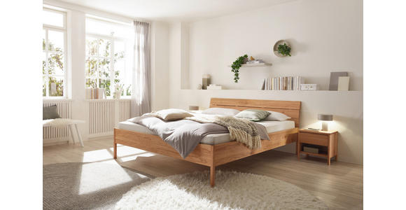 BETT 160/200 cm,  in Wildeiche,  - Wildeiche, KONVENTIONELL, Holz (160/200cm) - Linea Natura