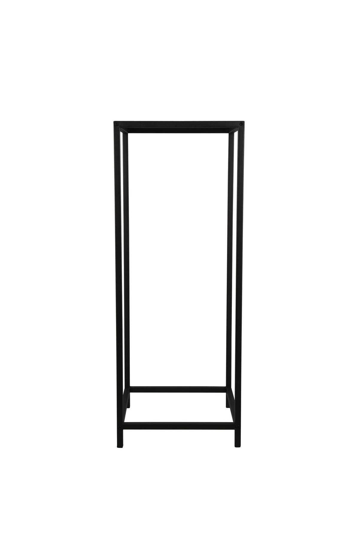 BEISTELLTISCH 31/31/80 cm Schwarz quadratisch  - Schwarz, Trend, Metall (31/31/80cm) - Boxxx