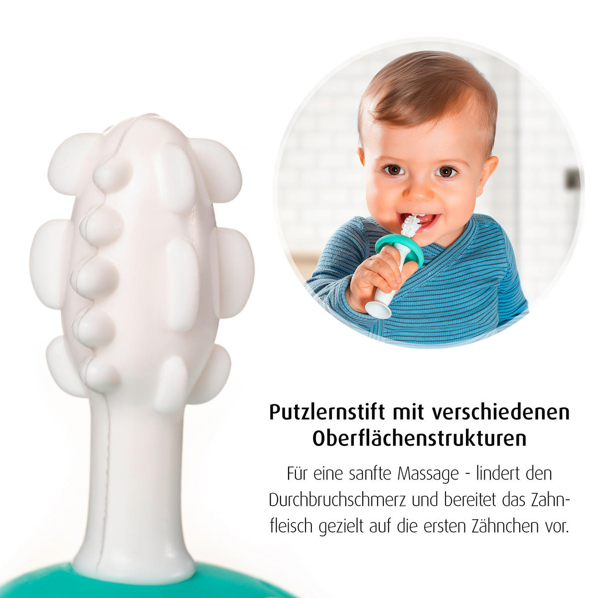 FINGERZAHNBÜRSTE - Weiß, Basics, Kunststoff (9,8/19,5/2,5cm) - Reer