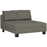 LIEGE  in Velours Hellgrau  - Eiche dunkel/Hellgrau, MODERN, Holz/Textil (137/72/155cm) - Joka