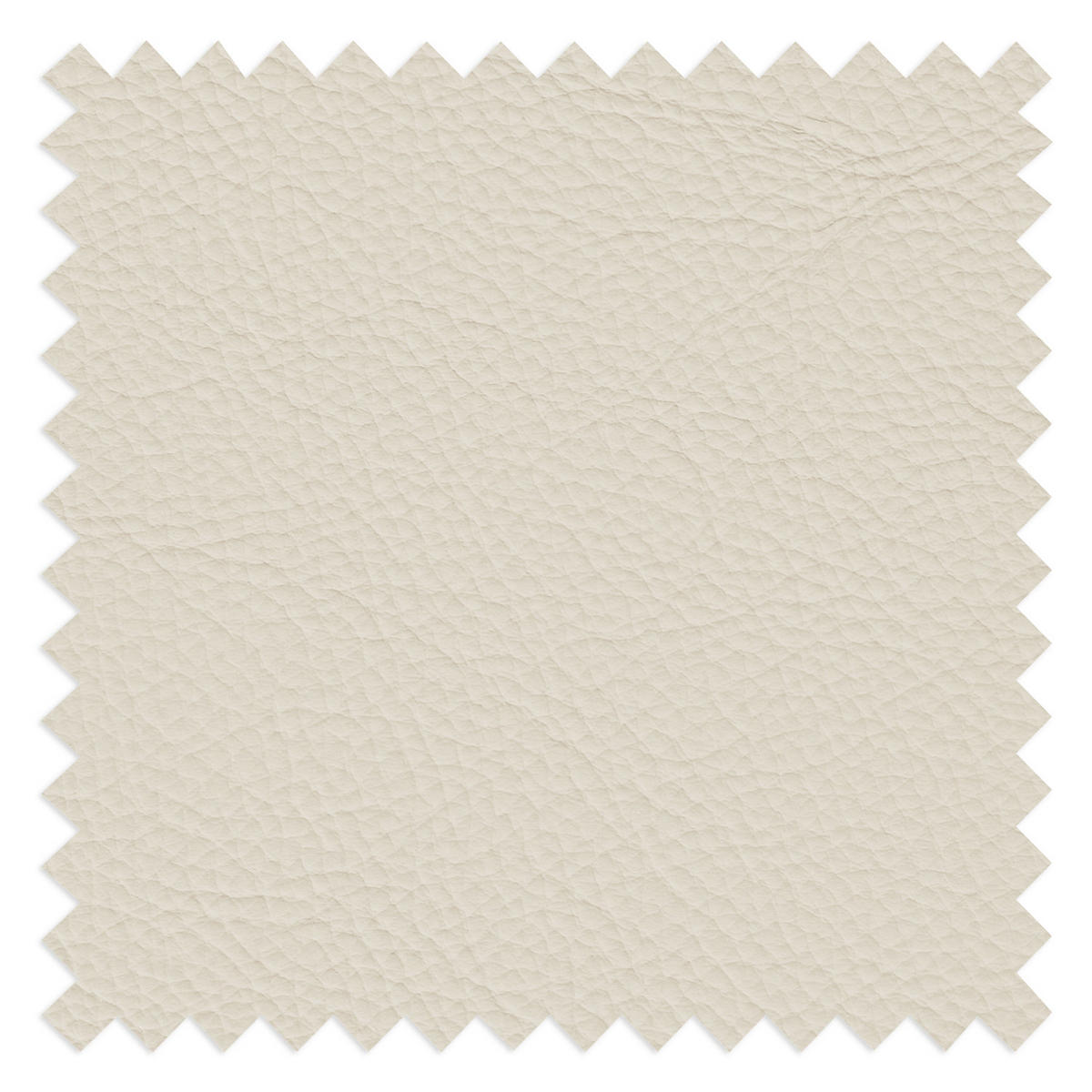 2,5-SITZER 216/95/96 cm PERLE in Echtleder Creme   - Chromfarben/Creme, Design, Leder/Metall (216/95/96cm) - Livetastic