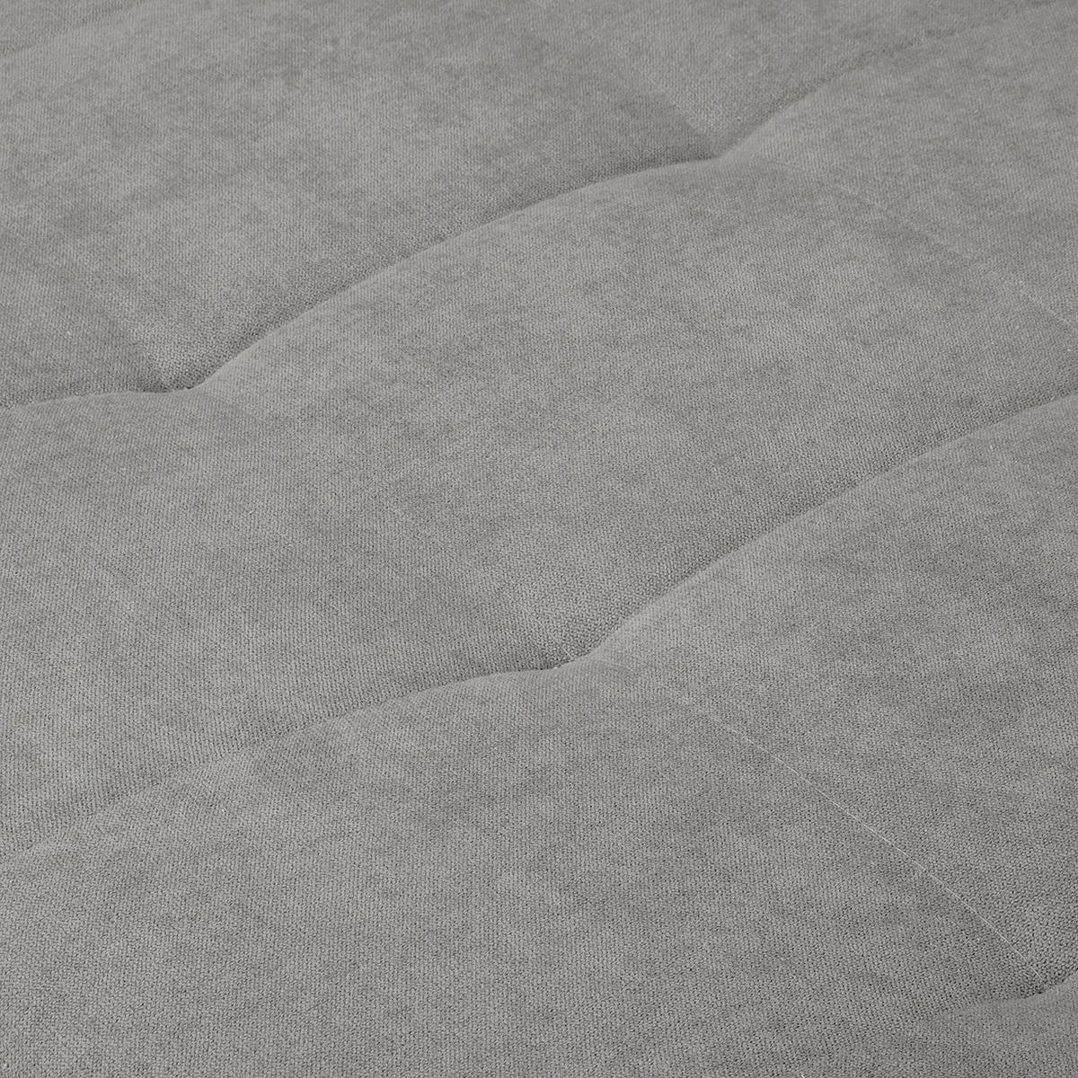 ECKSOFA inkl. Hocker Ariella Grau Mikrofaser  - Naturfarben/Grau, Design, Holz/Textil (161/231cm) - Livetastic