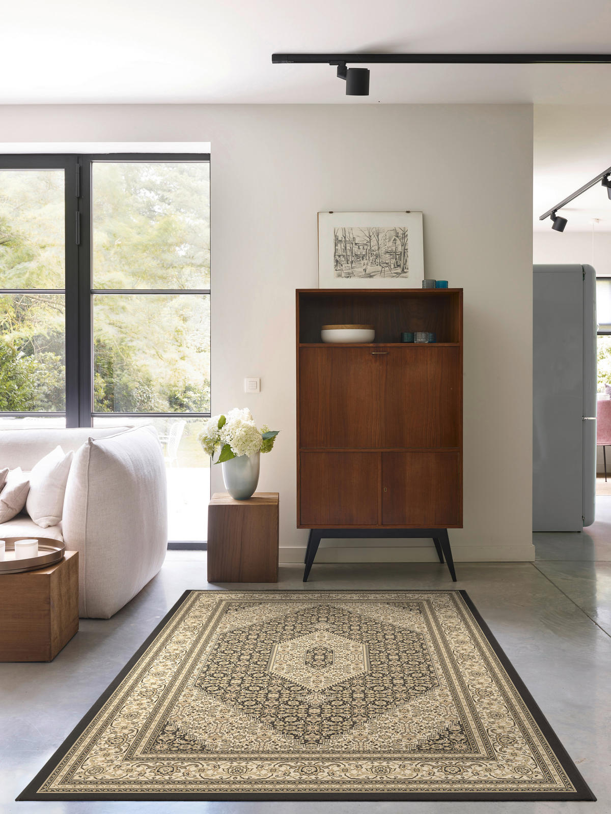 WEBTEPPICH 160/230 cm Ferrara  - Goldfarben/Creme, LIFESTYLE, Textil (160/230cm) - Novel