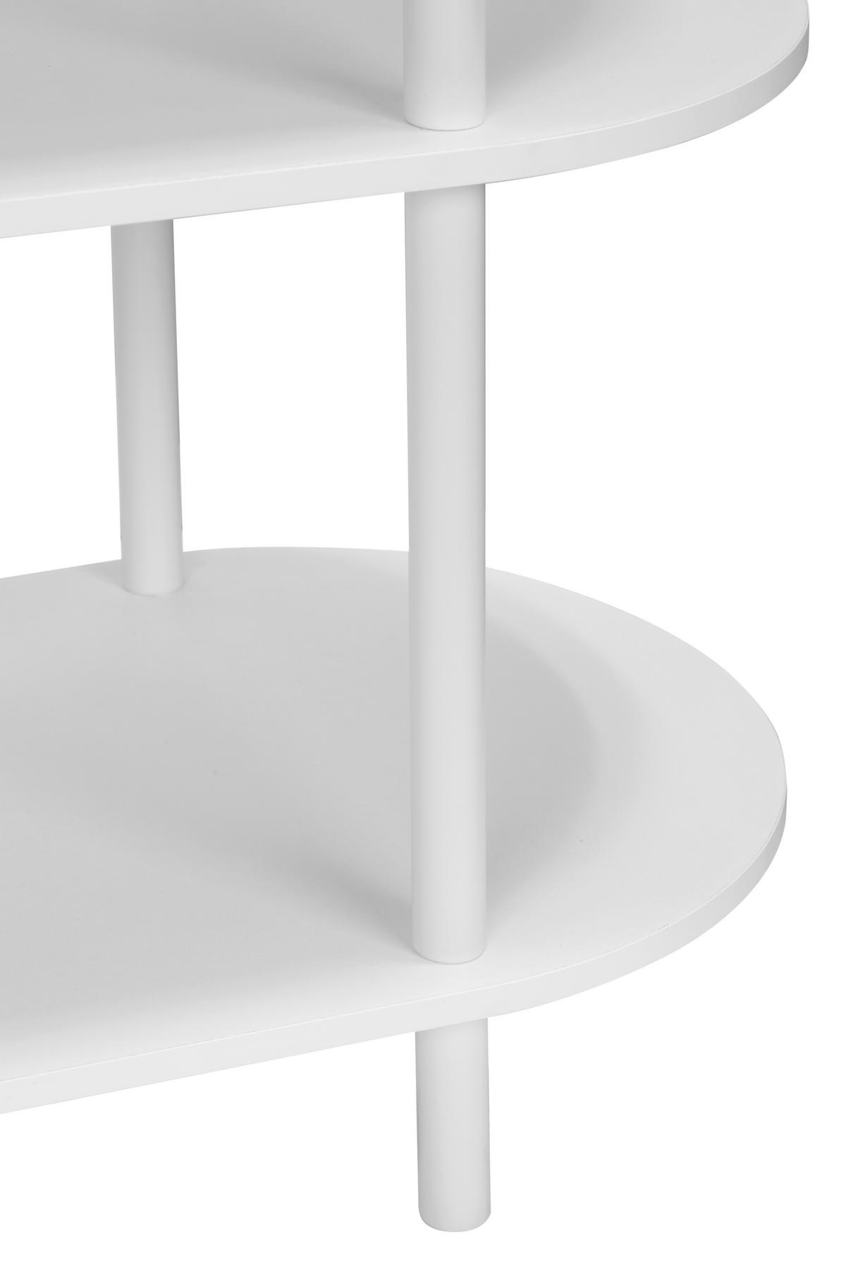 REGAL  160/70/38 cm Weiß  - Weiß, MODERN, Holzwerkstoff/Metall (160/70/38cm) - PBJ
