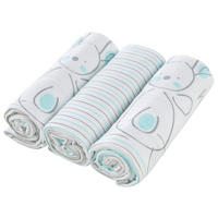 STOFFWINDEL  - Blau/Weiss, Basics, Textil (75/75cm) - My Baby Lou