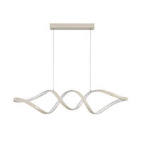 VISEČA LED-SVETILKA  Brownsville 24 W 2500 lm 3000 K 220-240 V  - peščene barve, Design, kovina/umetna masa (100/22/120cm) - Novel