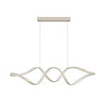 LED-HÄNGELEUCHTE Brownsville 100/22/120 cm  - Sandfarben, Design, Kunststoff/Metall (100/22/120cm) - Novel