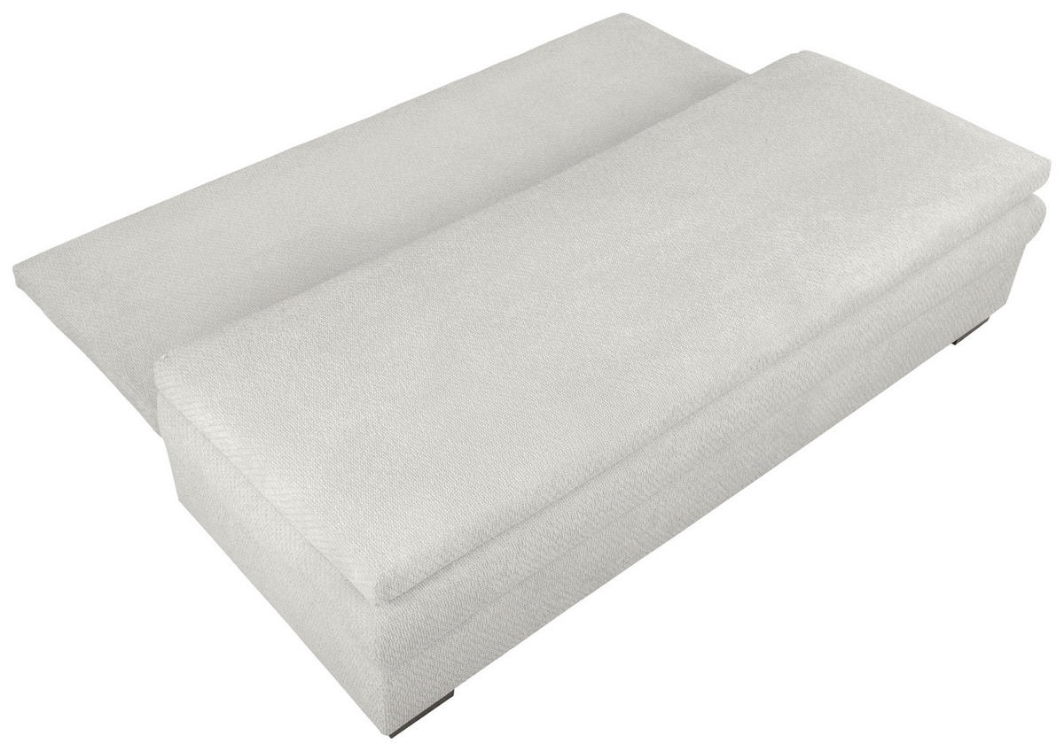 SCHLAFSOFA in Struktur Hellgrau  - Hellgrau/Schwarz, KONVENTIONELL, Kunststoff/Textil (195/93/83cm) - Carryhome