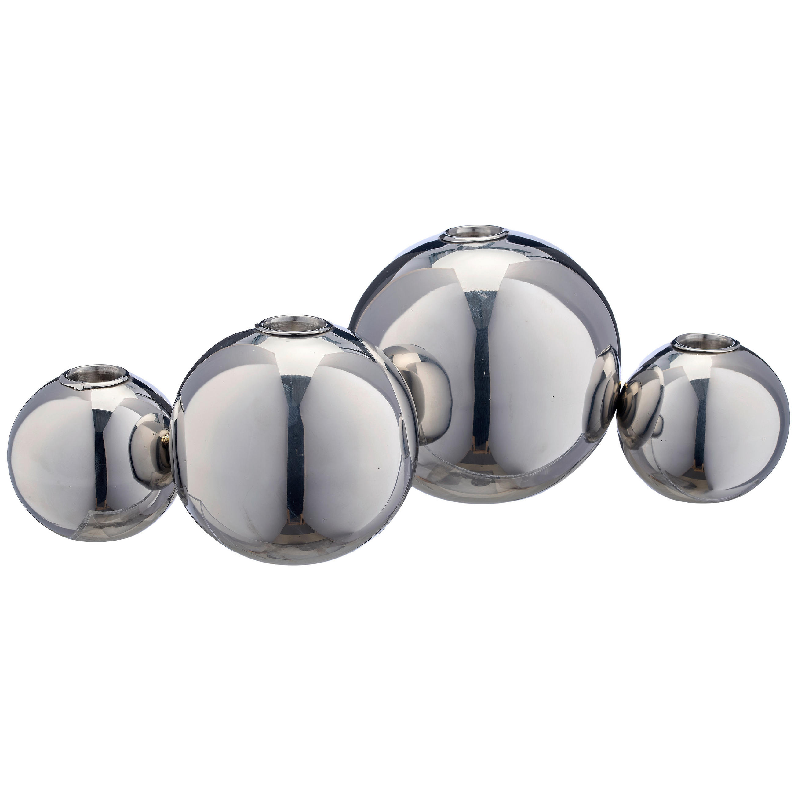 XXXLutz Kerzenhalter Silber 37x11x11.5 cm