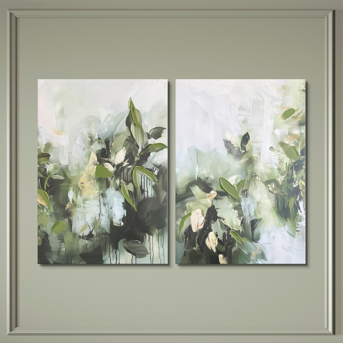 BILDERSET - Multicolor, Basics, Holz/Textil (50/70cm)