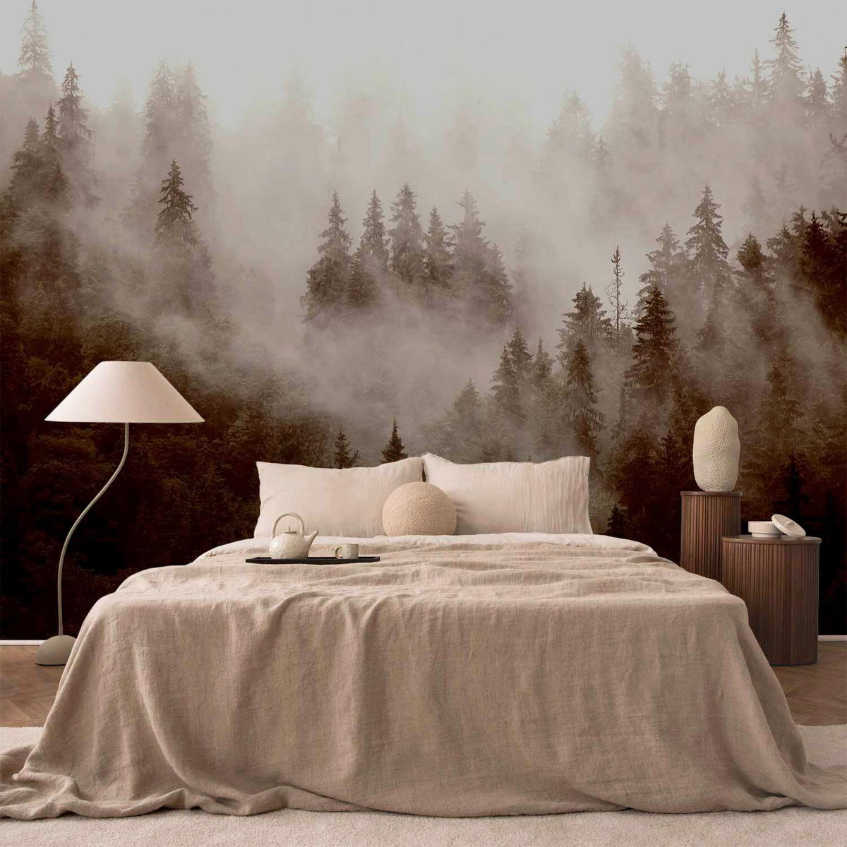 FOTOTAPET 150/105 cm  - brun/grå, Lifestyle, textil (150/105cm) - artgeist