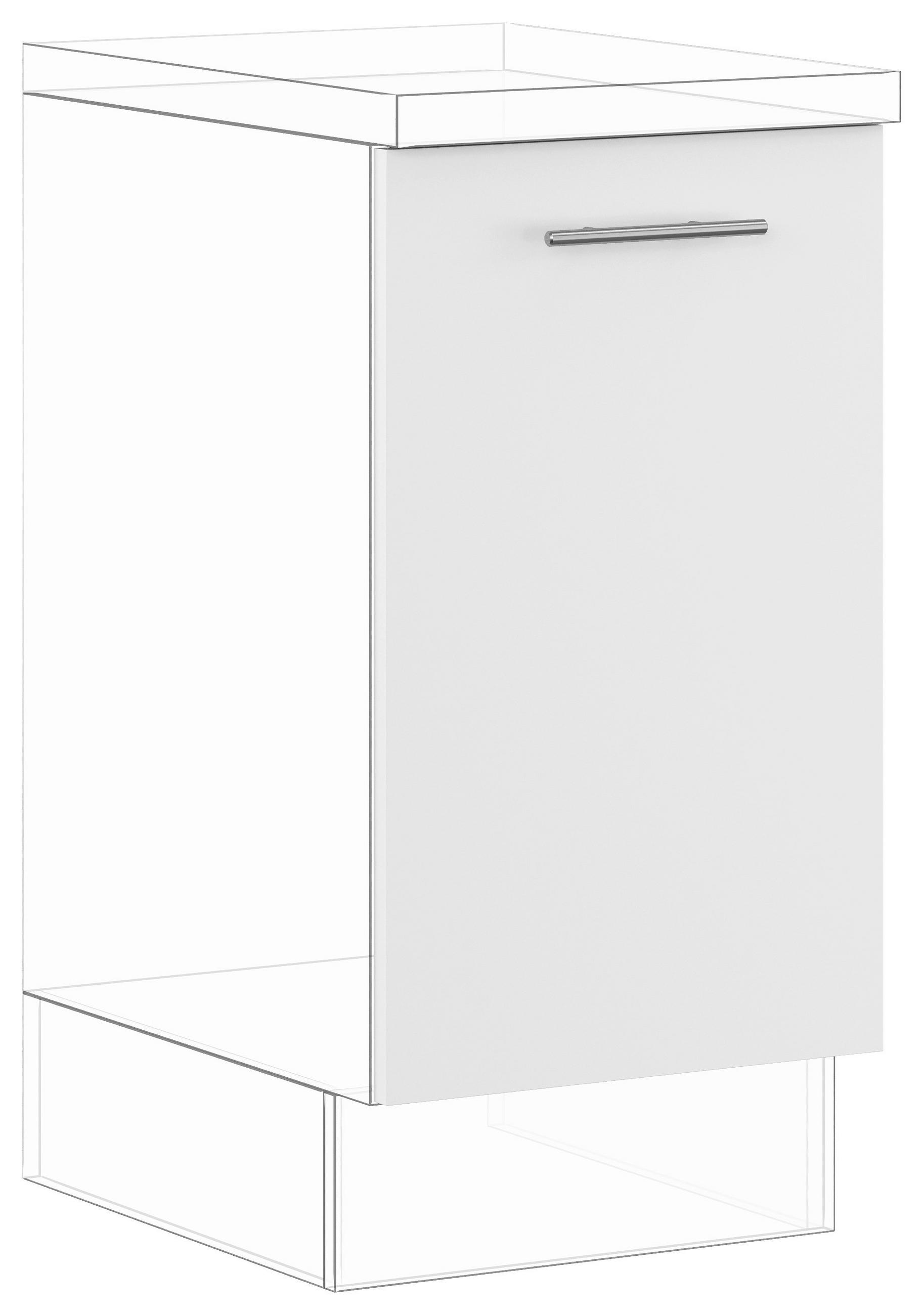 GESCHIRRSPÜLERFRONT 45/71,7/1,6 cm  in Weiß  - Edelstahlfarben/Weiß, Basics, Holzwerkstoff/Metall (45/71,7/1,6cm) - Impuls