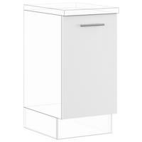 GESCHIRRSPÜLERFRONT 45/71,7/1,6 cm  in Weiß  - Edelstahlfarben/Weiß, Basics, Holzwerkstoff/Metall (45/71,7/1,6cm) - Impuls