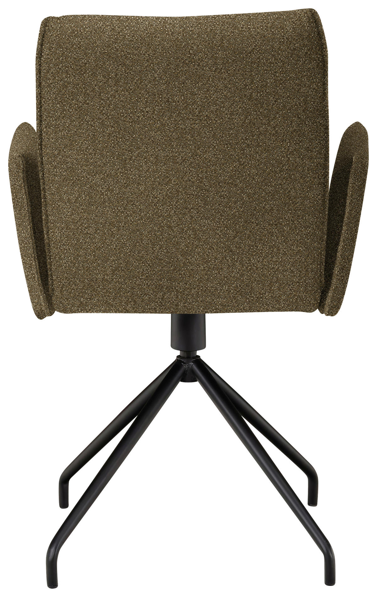 ARMLEHNSTUHL  in Stahl Mikrofaser  - Schwarz/Braun, Design, Textil/Metall (60/91/60cm) - Moderano