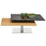 Couchtisch in Anthrazit, Eichefarben - Edelstahlfarben/Eichefarben, Design, Holz/Keramik (75/75/30+38cm) Couchtisch in Anthrazit, Eichefarben - Edelstahlfarben/Eichefarben, Design, Holz/Keramik (75/75/30+38cm)