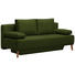 SCHLAFSOFA in Textil Eichefarben, Dunkelgrün - Dunkelgrün/Eichefarben, Design, Holz/Textil (192/92/90cm) - Novel SCHLAFSOFA in Textil Eichefarben, Dunkelgrün - Dunkelgrün/Eichefarben, Design, Holz/Textil (192/92/90cm) - Novel