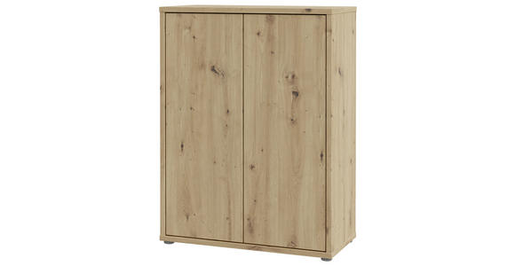 SCHUHSCHRANK 74,5/99,1/34,9 cm  - Eiche Artisan/Grau, MODERN, Holzwerkstoff/Kunststoff (74,5/99,1/34,9cm) - Xora