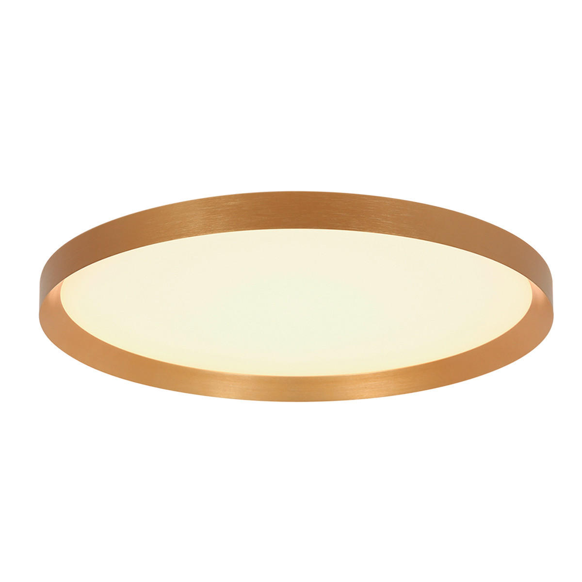 DECKENLEUCHTE Fladdy 50/7 cm   - Goldfarben, Basics, Kunststoff/Metall (50/7cm)