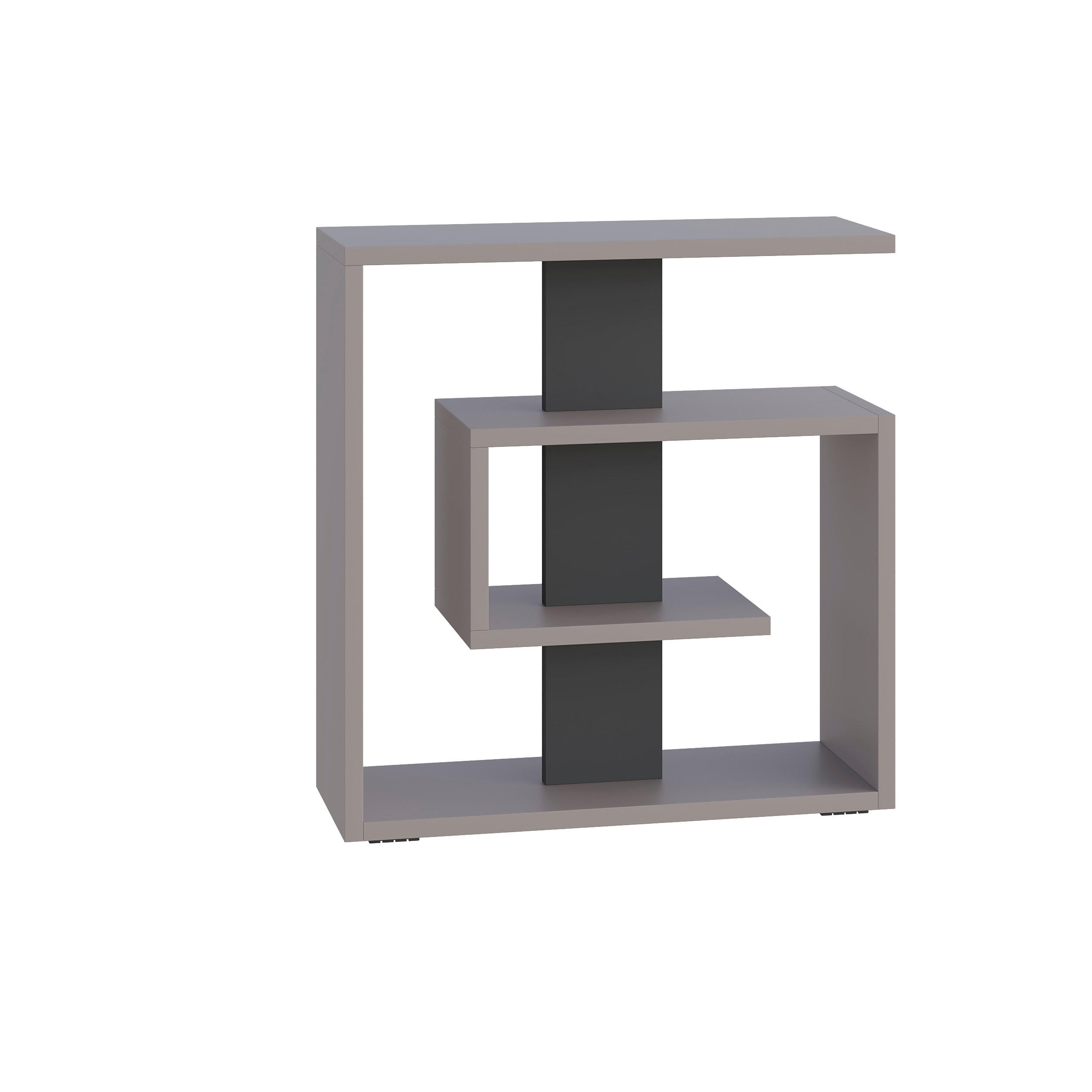 BEISTELLTISCH 55/20/57 cm Anthrazit, Mokka rechteckig  - Anthrazit/Mokka, Design, Holzwerkstoff (55/20/57cm) - Livetastic