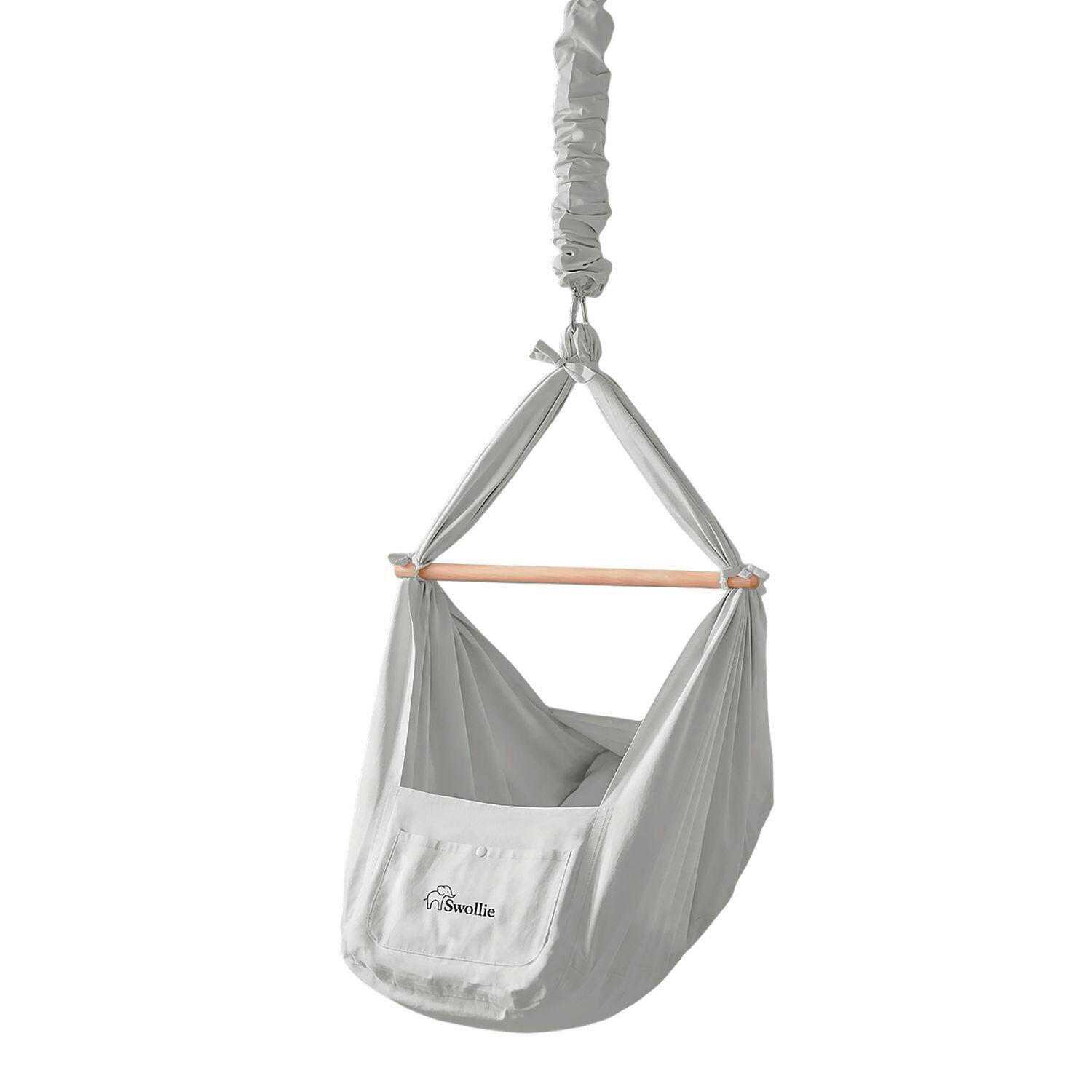 FEDERWIEGE  72/51/166 cm  - Grau, Basics, Textil (72/51/166cm)