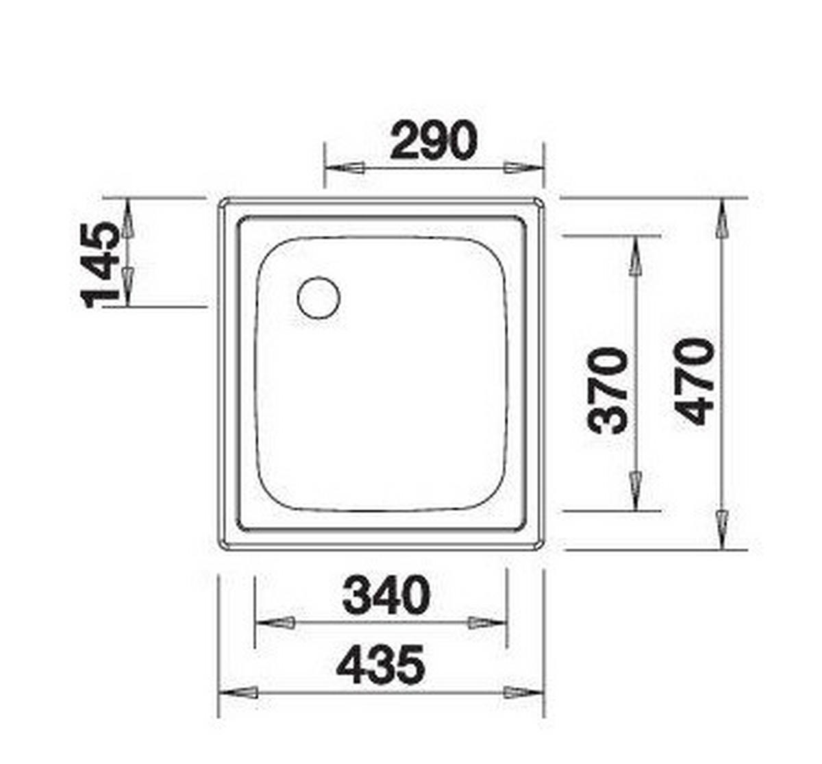 SPÜLE 501065  - Edelstahlfarben, Basics, Metall (43,5/15,5/47cm) - Blanco