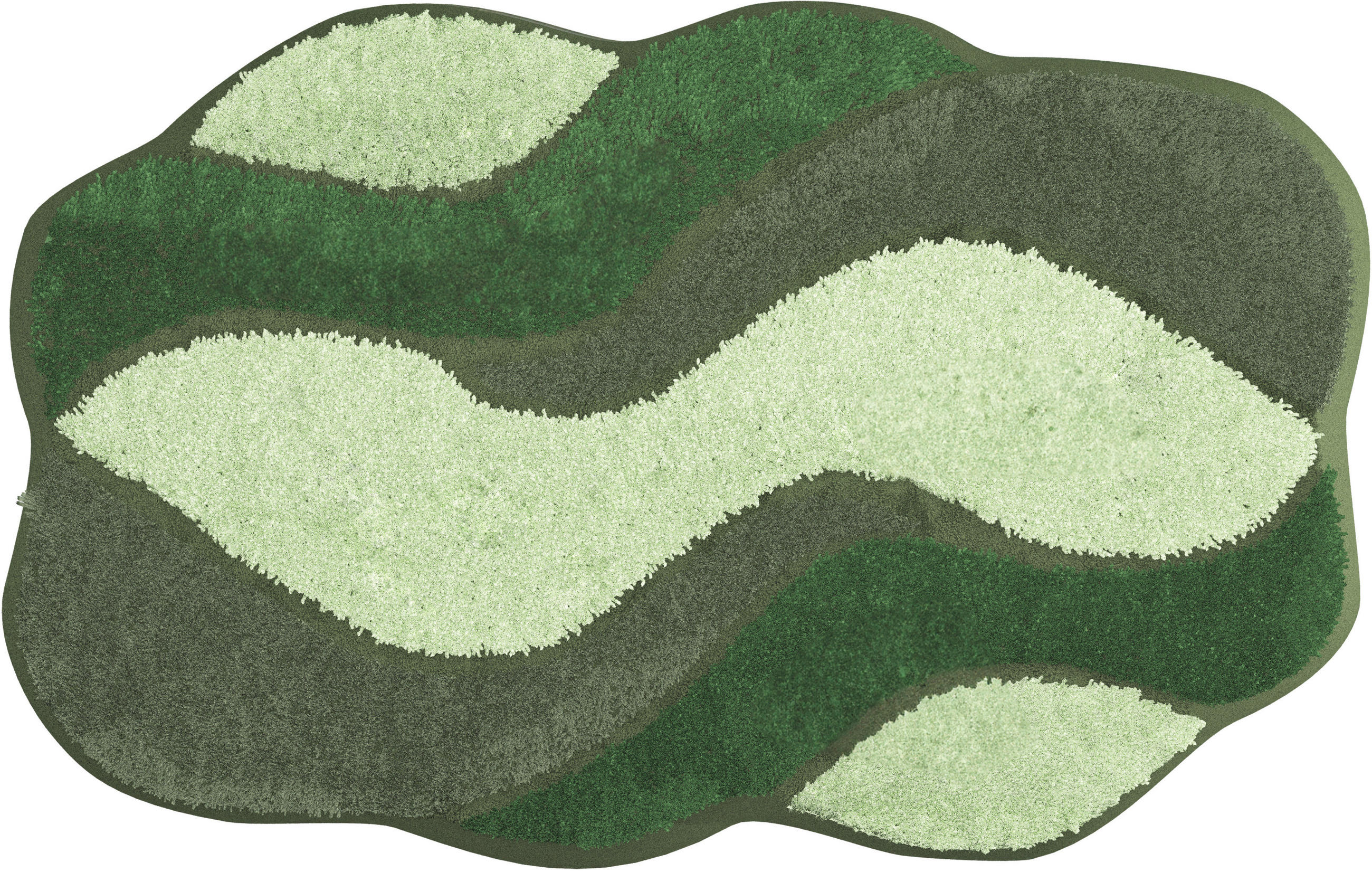 KOBEREC DO KOUPELNY, 70/120 cm - zelená, Basics, textil/plast (70/120cm) - Grund