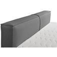 FAMILIENBOXSPRINGBETT - Dunkelgrau/Schwarz, LIFESTYLE, Kunststoff/Textil (240/200cm) - Esposa