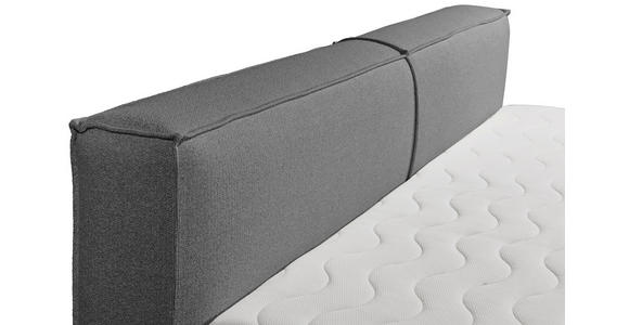 FAMILIENBOXSPRINGBETT - Dunkelgrau/Schwarz, LIFESTYLE, Kunststoff/Textil (240/200cm) - Esposa