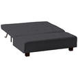 SCHLAFSOFA Grau  - Schwarz/Grau, Design, Textil/Metall (165/92/102cm) - Novel