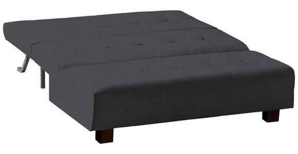 SCHLAFSOFA Grau - Schwarz/Grau, Design, Textil/Metall (165/92/102cm) - Novel