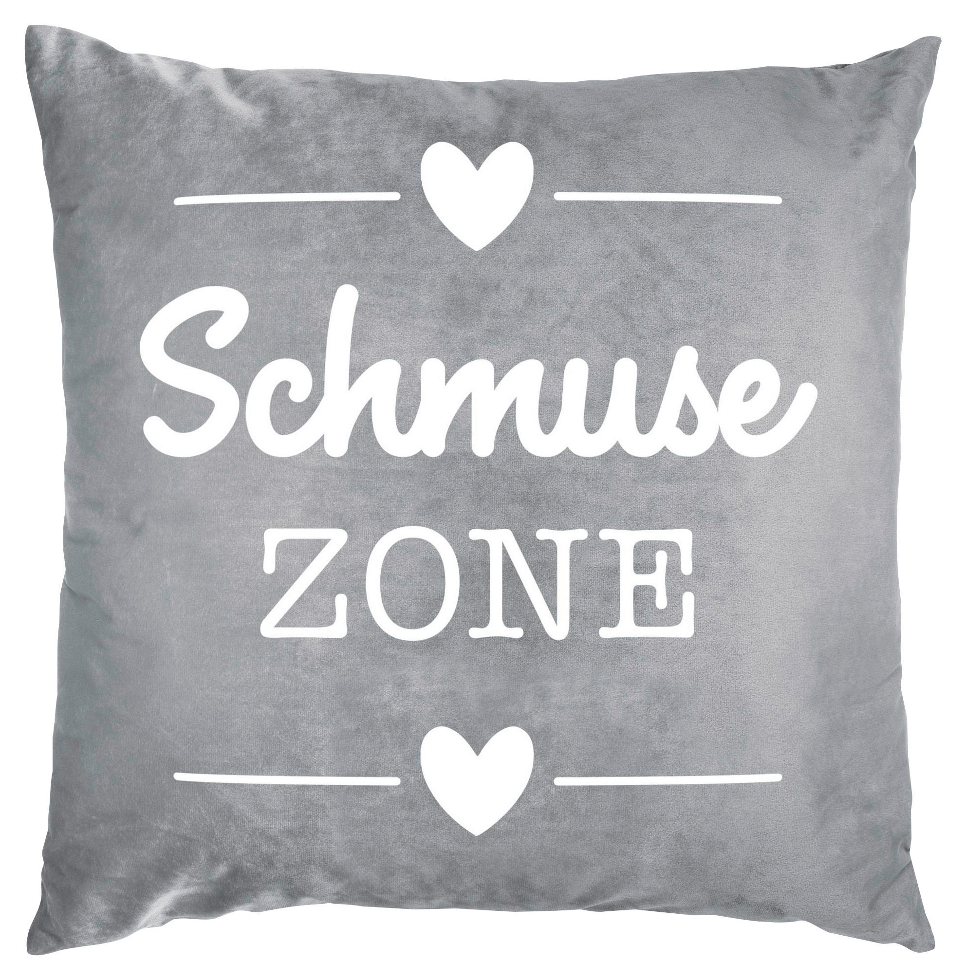 Zierkissen Sophia 45x45 cm Polyester Grau mit Zipp