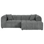 ECKSOFA  in Cord Dunkelgrau  250/162 cm  - Dunkelgrau/Schwarz, KONVENTIONELL, Kunststoff/Textil (250/162cm) - Carryhome