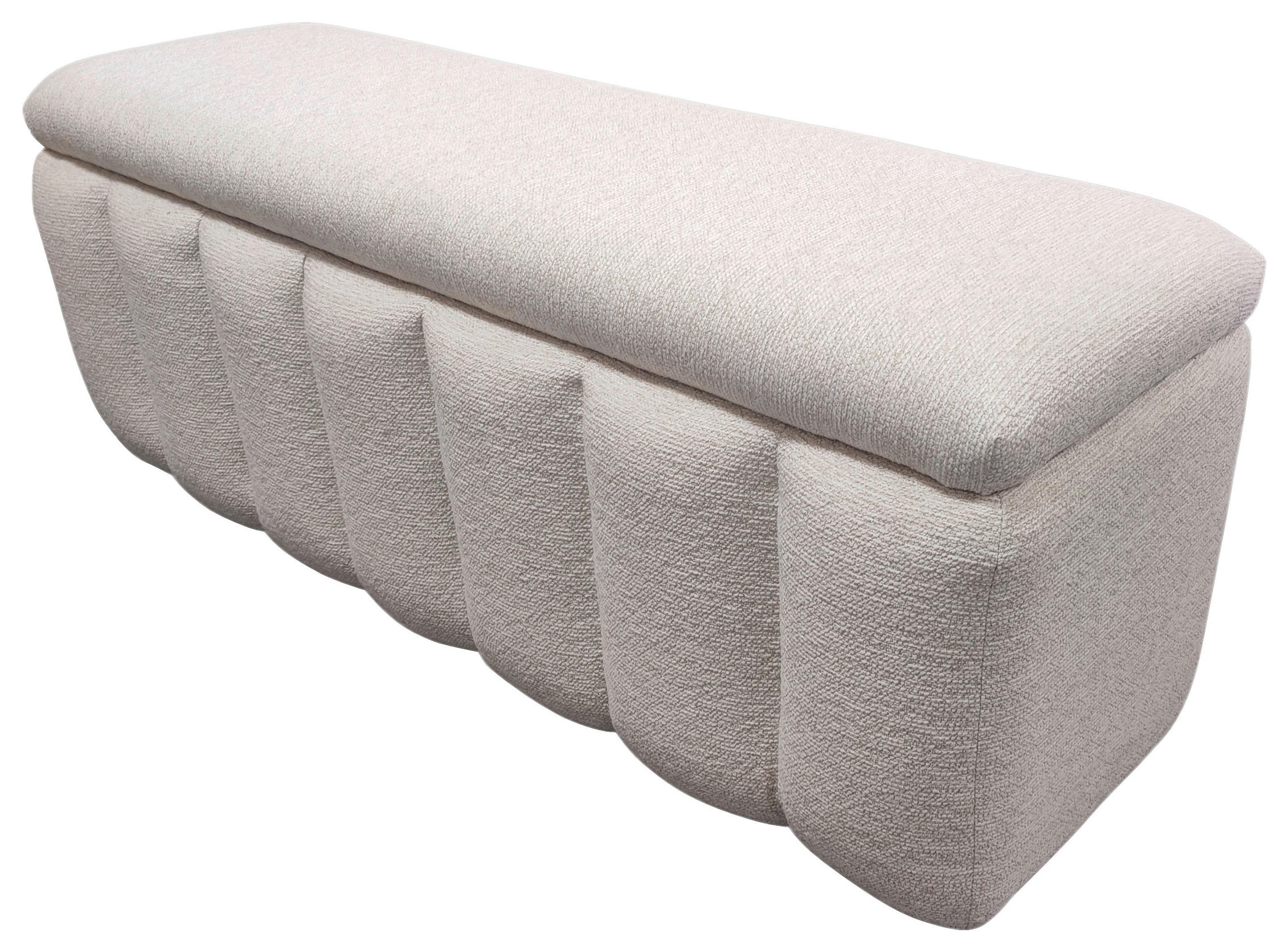 SITZBANK 120/46/41 cm Webstoff Beige Kunststoff  - Beige/Schwarz, Design, Kunststoff/Textil (120/46/41cm) - Novel