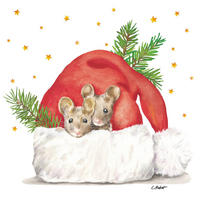 SERVIETTE  17.5/17,5 cm   - Multicolor, Basics, Papier (17.5/17,5cm)