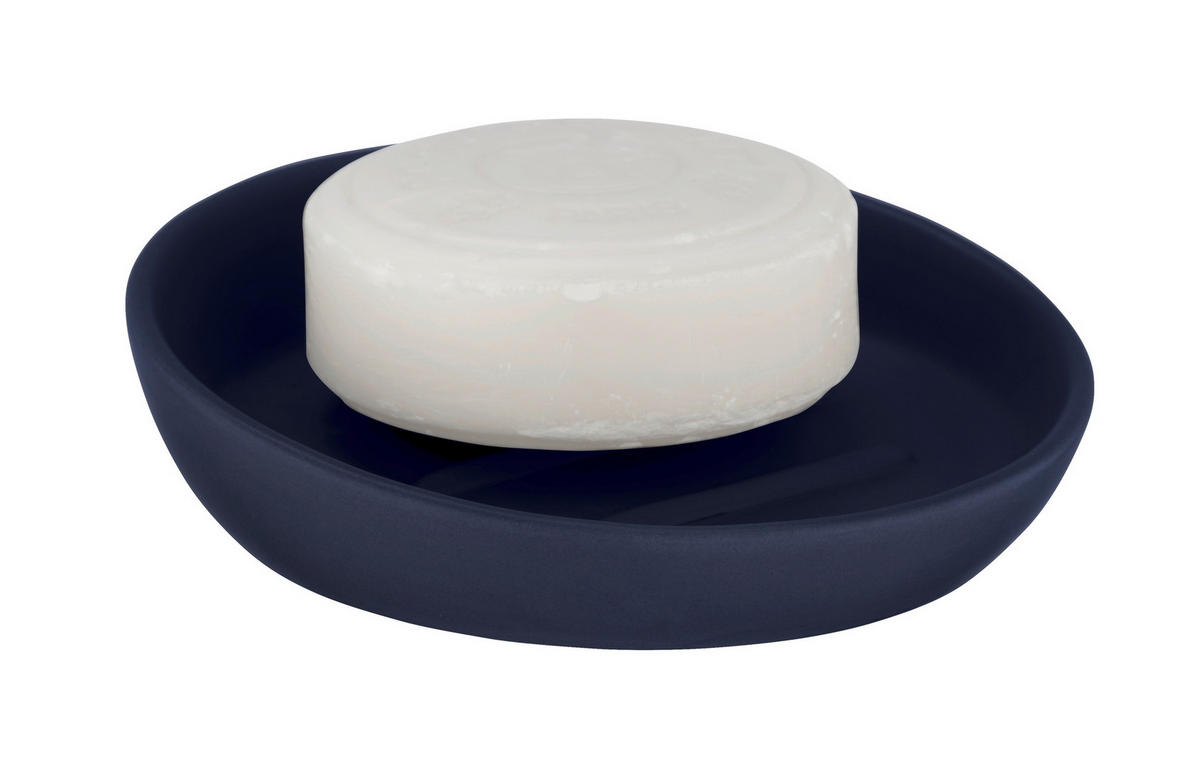 SEIFENSCHALE Keramik  - Dunkelblau, Basics, Keramik (11,5/3/11,5cm) - Wenko