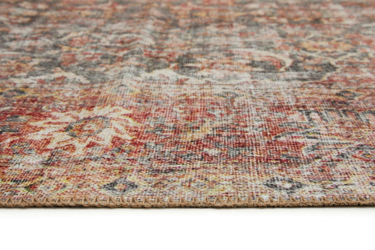 VINTAGE-TEPPICH 200/290 cm Lago  - Rostfarben/Grau, Design, Textil (200/290cm) - Novel