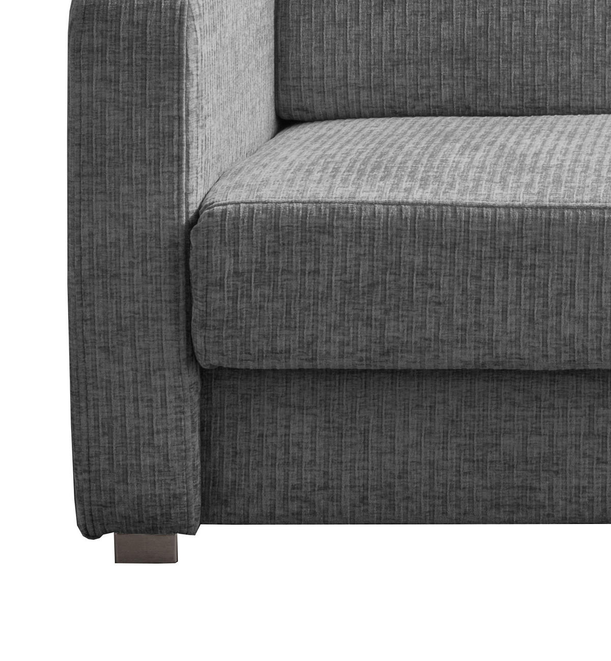 SCHLAFSOFA Mikrofaser Grau  - Chromfarben/Grau, Basics, Kunststoff/Textil (159/88/87cm) - Livetastic